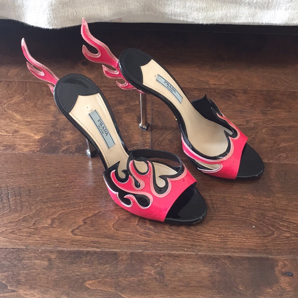 Prada Flame Heels